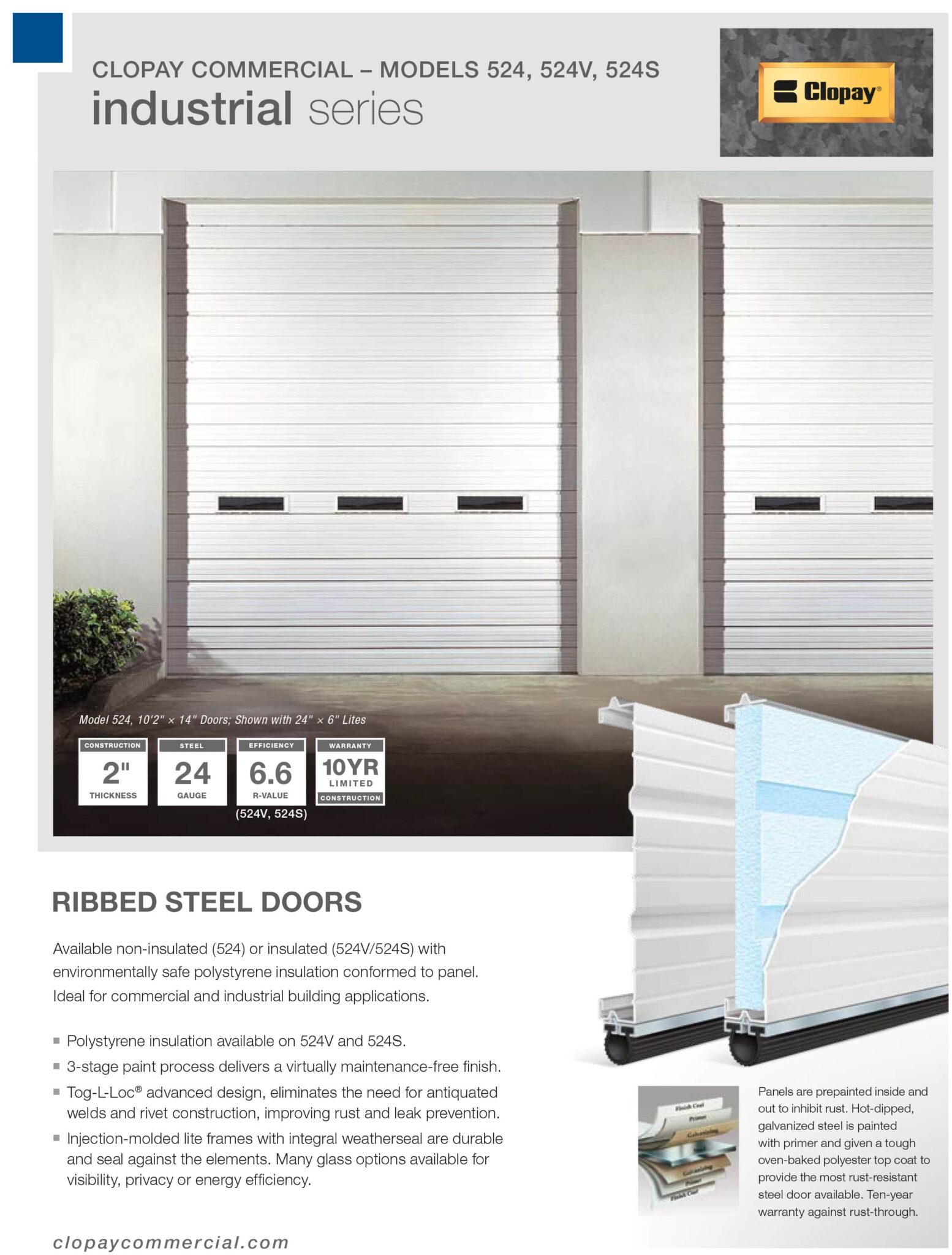 Residential and commercial door models from Clopay Residential and commercial door models from Clopay