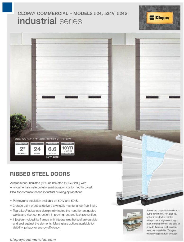 clopay commercial garage doors