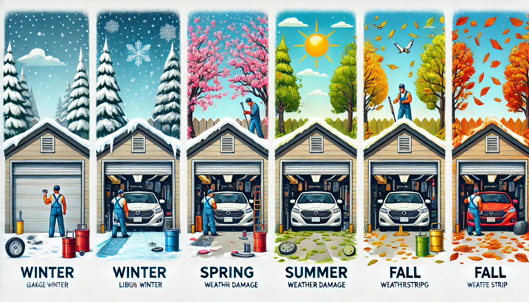 Read more about the article Seasonal Garage Door Maintenance Tips