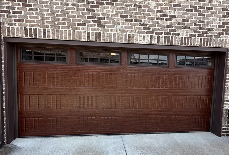 Brown Carriage Garage Doors by Rose Quality Garage Doors Serving Murfreesboro, Nashville, Knoxville, Clarksville, and Franklin, TN locations.