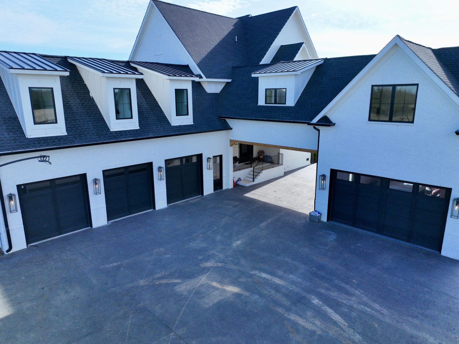 Completed Custom 4 Car Garage Door Project by Rose Quality Garage Doors