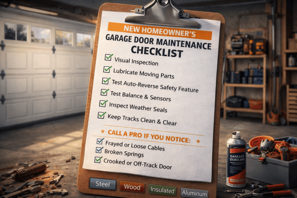 Rose Garage Door Maintenance Checklist Blog Image