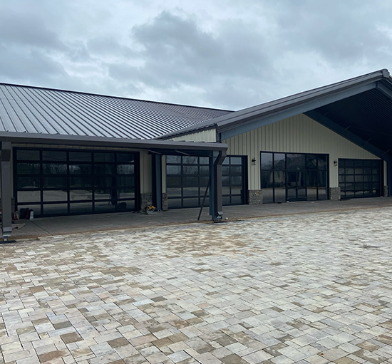 Image of Modern Full-View Glass Garage Doors by Rose Quality Garage Doors Serving Murfreesboro, Nashville, Knoxville, Clarksville, and Franklin, TN locations.
